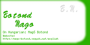 botond mago business card