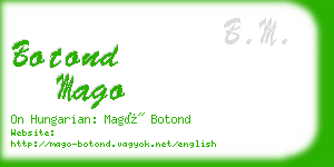 botond mago business card